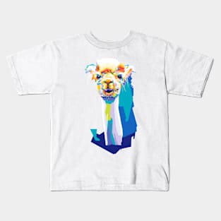 Alpaca Wpap Pop Art Kids T-Shirt